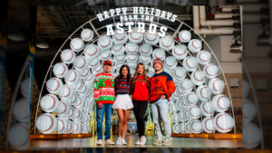 Houston Astros Team Store Merchandise being modeled