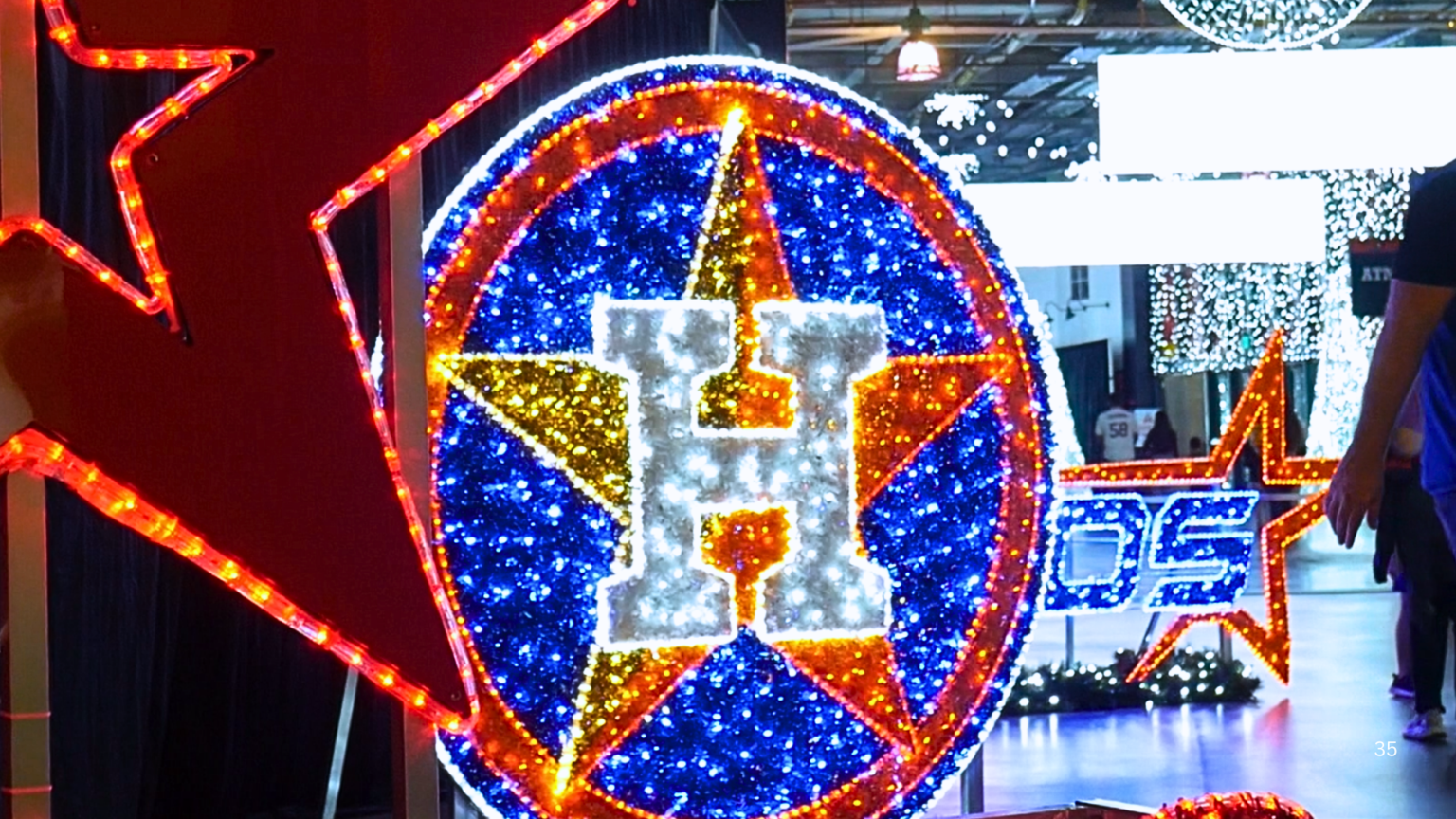 First Look: Astros “Light up the Park” Houston Astros Light up the Park at Daiken Park