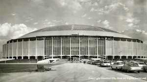 The Astrodome nearing completion in 1965