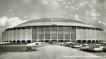 The Astrodome nearing completion in 1965
