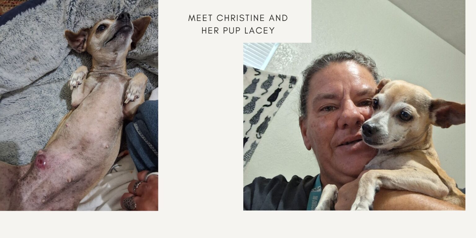 Christine and Lacey the Pup
