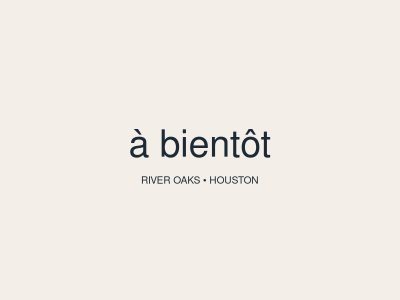 à bientôt