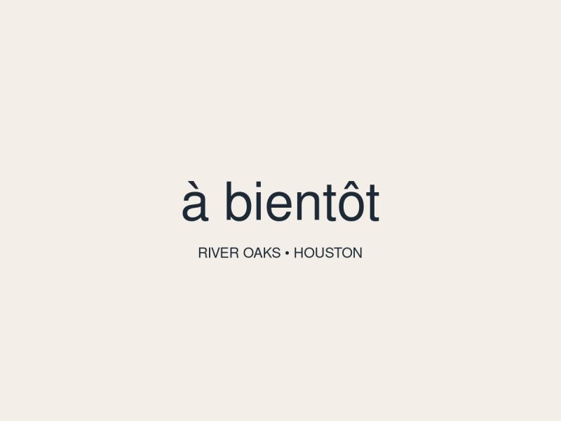 à bientôt