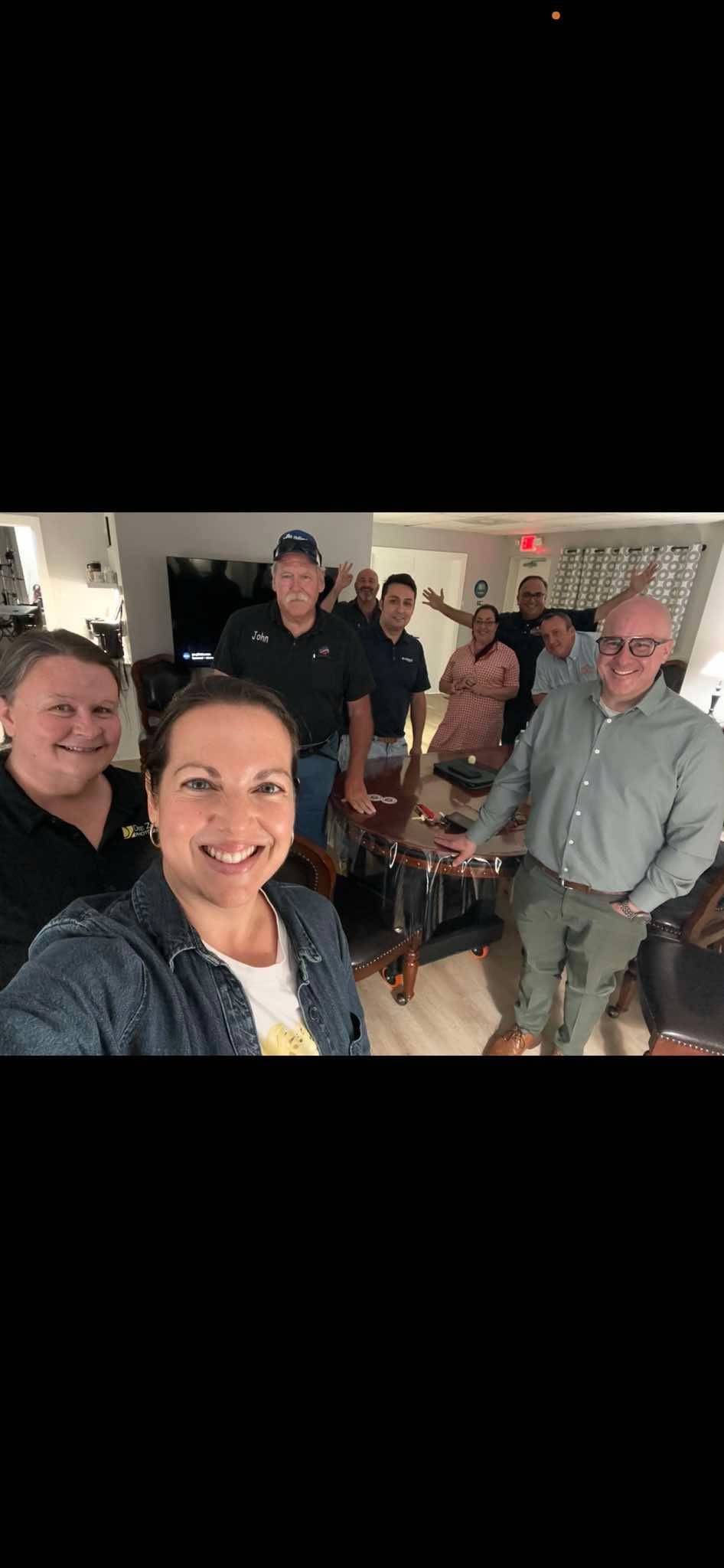 Community Connectors smiling together during a studio gathering
